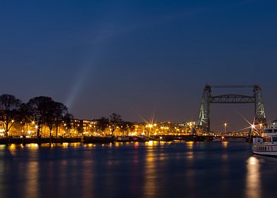 Nacht Nachtelijke scenes van Rotterdam